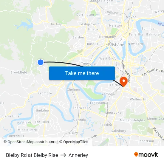 Bielby Rd at Bielby Rise to Annerley map