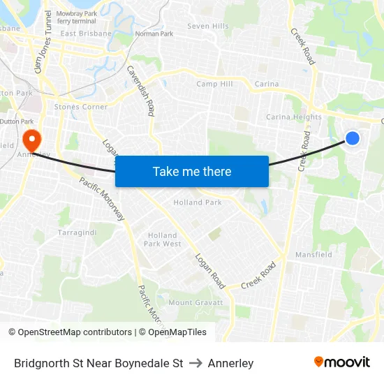 Bridgnorth St Near Boynedale St to Annerley map