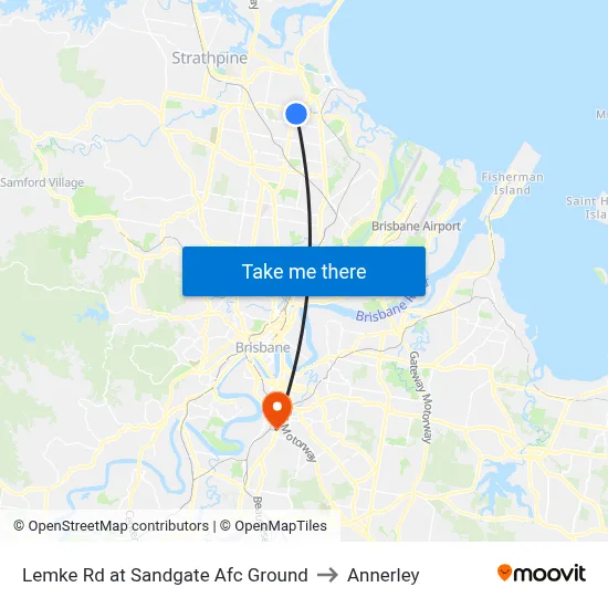 Lemke Rd at Sandgate Afc Ground to Annerley map