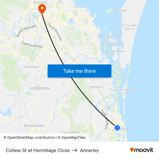 Cotlew St at Hermitage Close to Annerley map