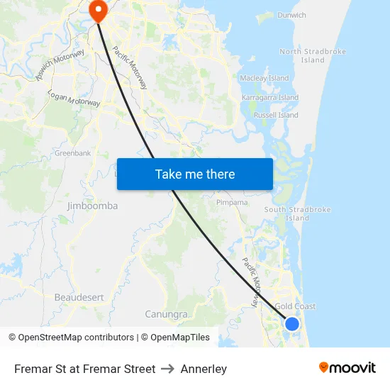 Fremar St at Fremar Street to Annerley map