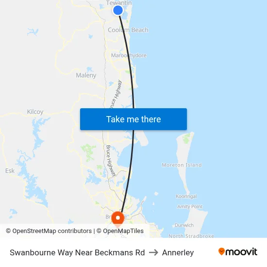 Swanbourne Way Near Beckmans Rd to Annerley map