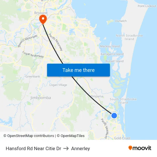 Hansford Rd Near Citie Dr to Annerley map