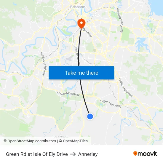 Green Rd at Isle Of Ely Drive to Annerley map