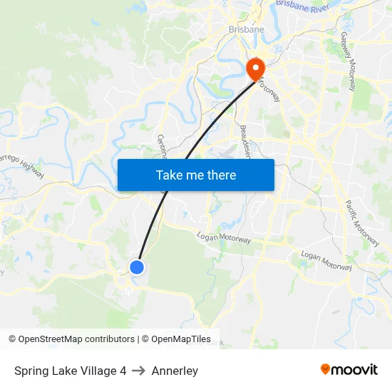 Spring Lake Village 4 to Annerley map
