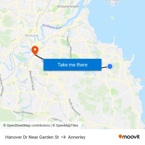 Hanover Dr Near Garden St to Annerley map