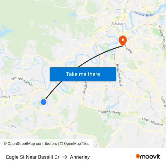 Eagle St Near Bassili Dr to Annerley map