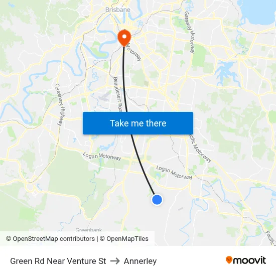 Green Rd Near Venture St to Annerley map