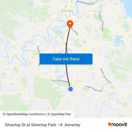 Silvertop St at Silvertop Park to Annerley map