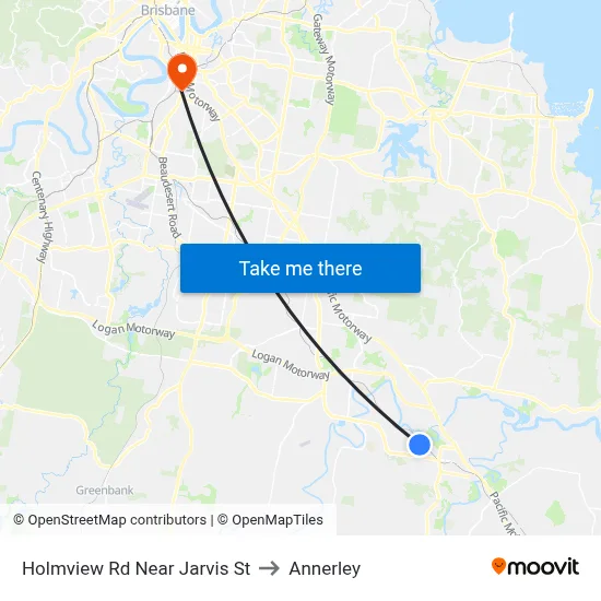 Holmview Rd Near Jarvis St to Annerley map