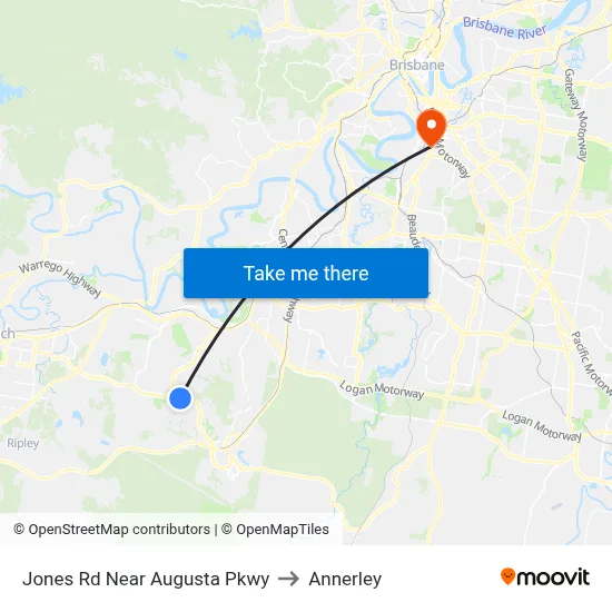 Jones Rd Near Augusta Pkwy to Annerley map