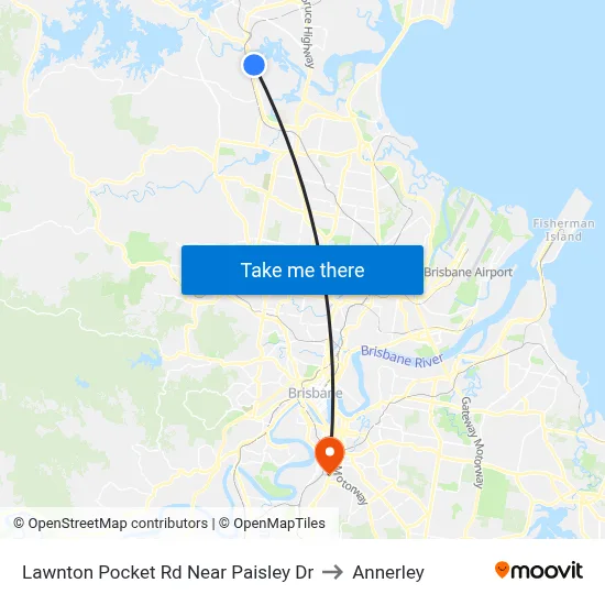 Lawnton Pocket Rd Near Paisley Dr to Annerley map