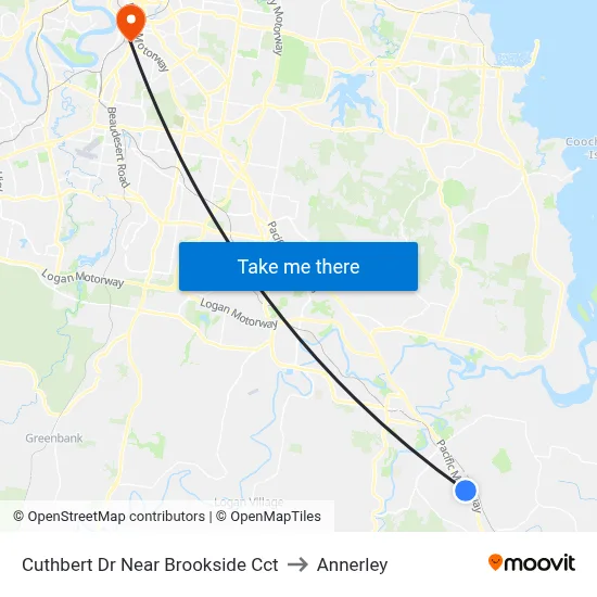 Cuthbert Dr Near Brookside Cct to Annerley map