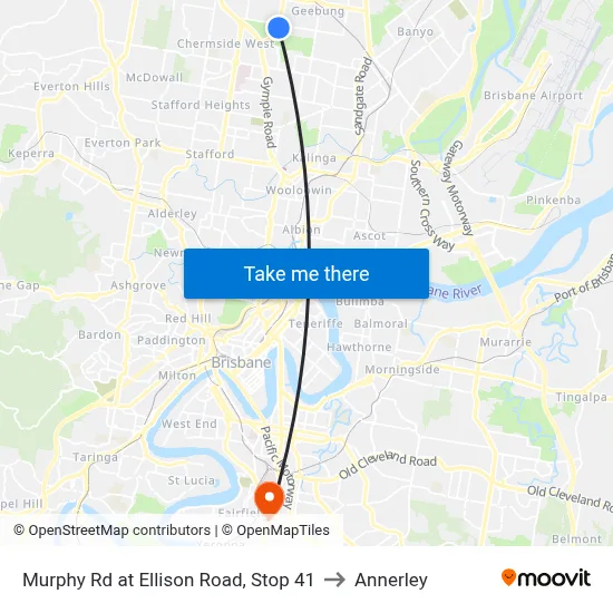 Murphy Rd at Ellison Road, Stop 41 to Annerley map