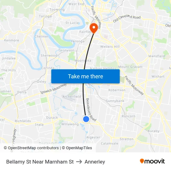 Bellamy St Near Marnham St to Annerley map