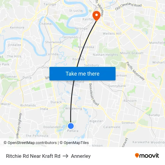 Ritchie Rd Near Kraft Rd to Annerley map