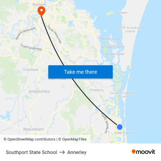 Southport State School to Annerley map