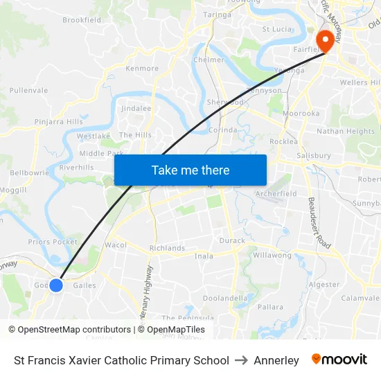 St Francis Xavier Catholic Primary School to Annerley map