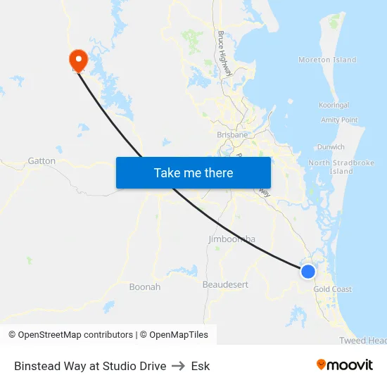 Binstead Way at Studio Drive to Esk map