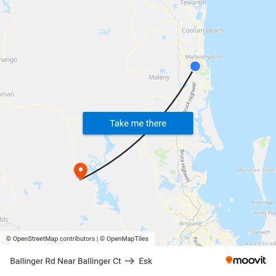 Ballinger Rd Near Ballinger Ct to Esk map