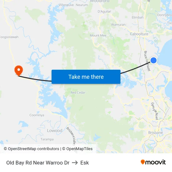 Old Bay Rd Near Warroo Dr to Esk map