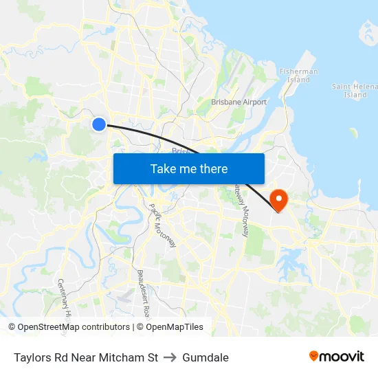 Taylors Rd Near Mitcham St to Gumdale map