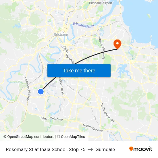 Rosemary St at Inala School, Stop 75 to Gumdale map