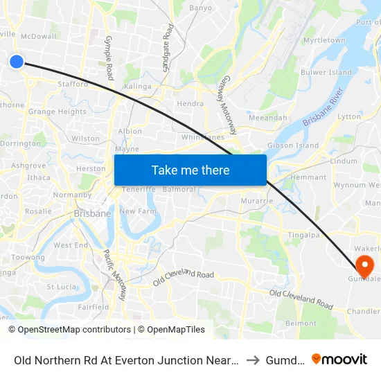 Old Northern Rd At Everton Junction Near Drake St to Gumdale map