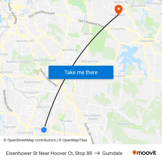 Eisenhower St Near Hoover Ct, Stop 88 to Gumdale map