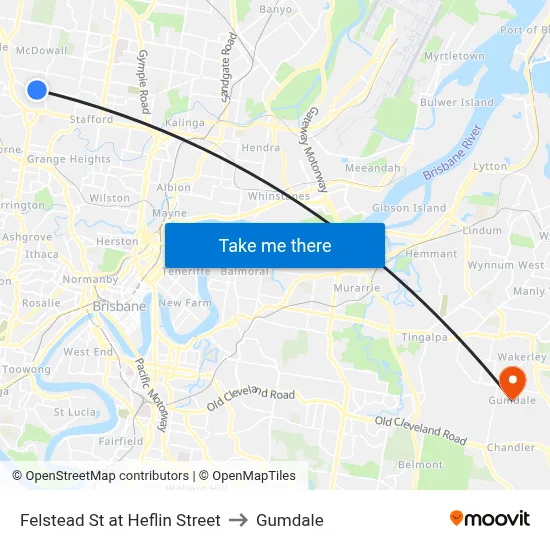 Felstead St at Heflin Street to Gumdale map