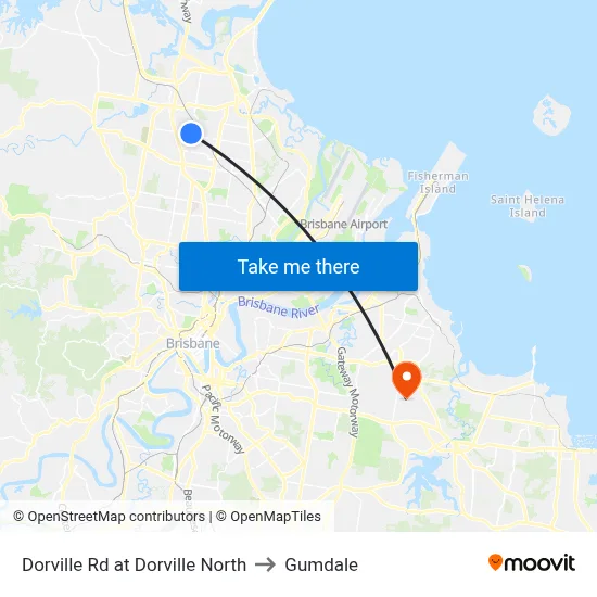 Dorville Rd at Dorville North to Gumdale map