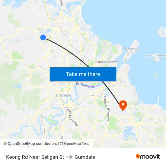 Keong Rd Near Seligan St to Gumdale map