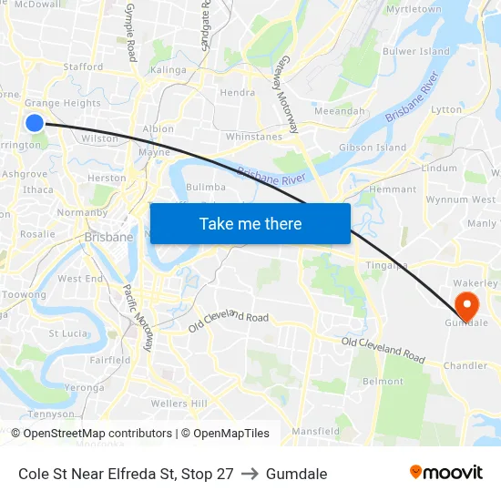 Cole St Near Elfreda St, Stop 27 to Gumdale map