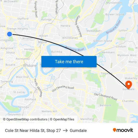 Cole St Near Hilda St, Stop 27 to Gumdale map