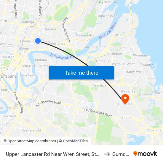 Upper Lancaster Rd Near Wren Street, Stop 25 to Gumdale map