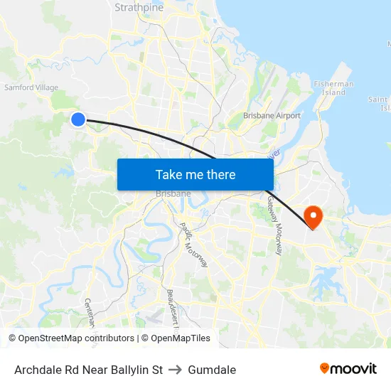 Archdale Rd Near Ballylin St to Gumdale map