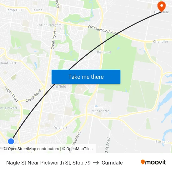 Nagle St Near Pickworth St, Stop 79 to Gumdale map
