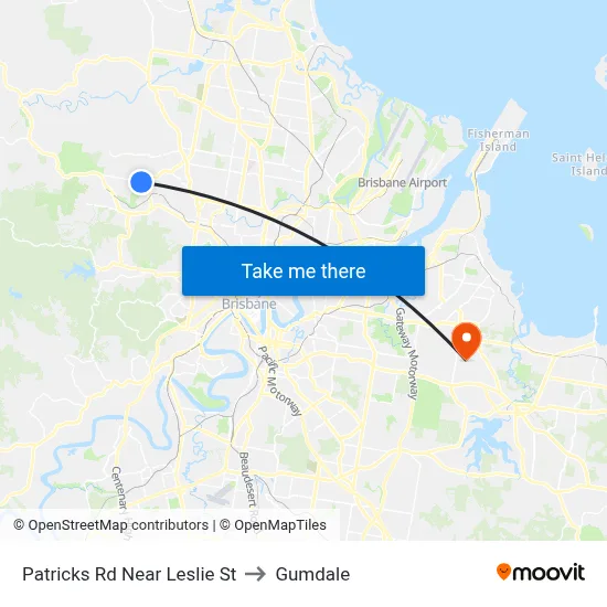 Patricks Rd Near Leslie St to Gumdale map