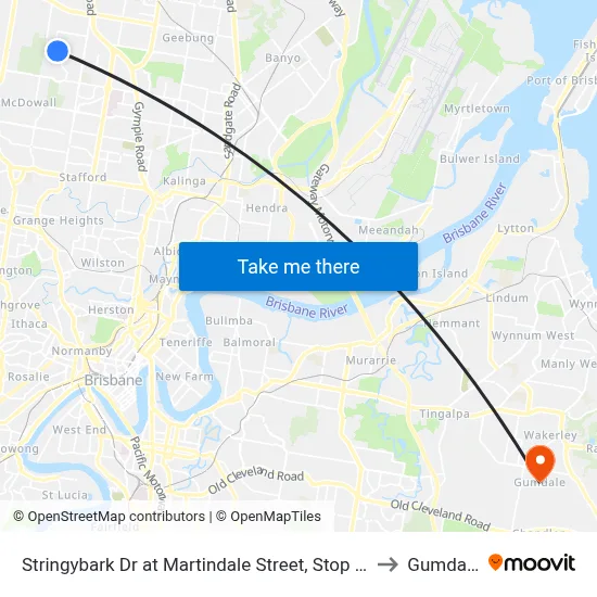 Stringybark Dr at Martindale Street, Stop 47 to Gumdale map