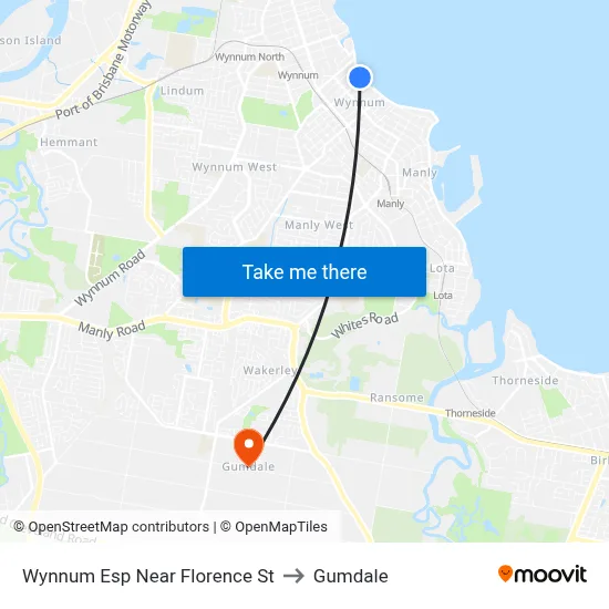 Wynnum Esp Near Florence St to Gumdale map