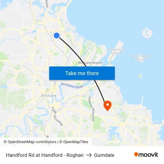 Handford Rd at Handford - Roghan to Gumdale map