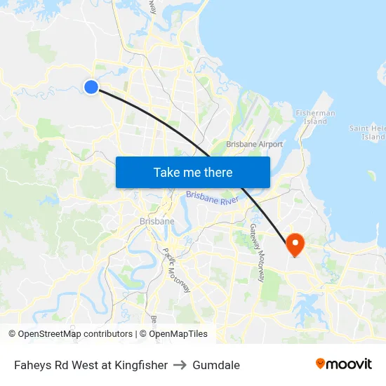 Faheys Rd West at Kingfisher to Gumdale map