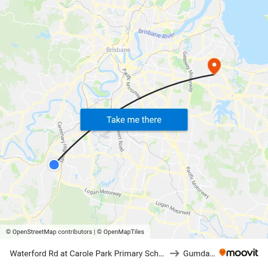 Waterford Rd at Carole Park Primary School to Gumdale map