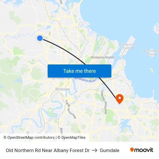 Old Northern Rd Near Albany Forest Dr to Gumdale map