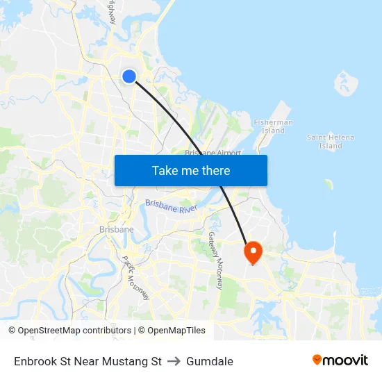 Enbrook St Near Mustang St to Gumdale map