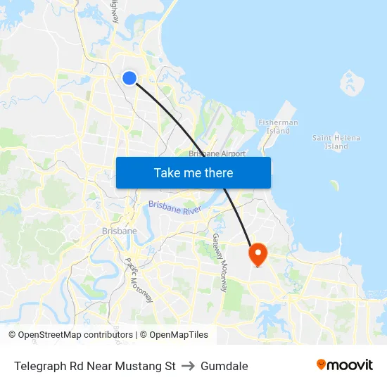 Telegraph Rd Near Mustang St to Gumdale map