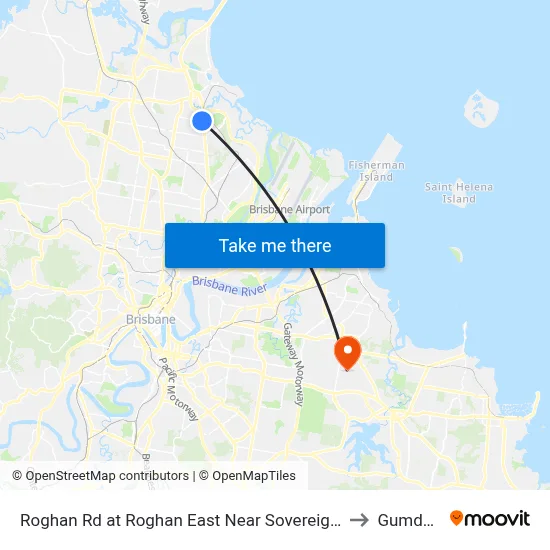 Roghan Rd at Roghan East Near Sovereign Pl to Gumdale map
