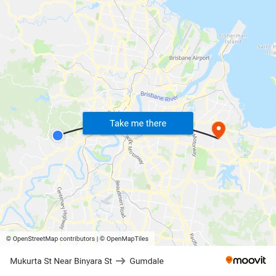 Mukurta St Near Binyara St to Gumdale map