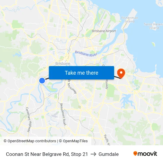Coonan St Near Belgrave Rd, Stop 21 to Gumdale map