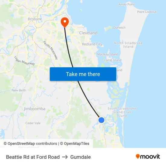 Beattie Rd at Ford Road to Gumdale map